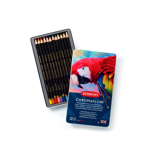 Derwent Chromaflow Pencils Tin 12