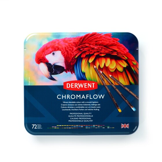 Derwent Chromaflow Pencils - Tin of 72