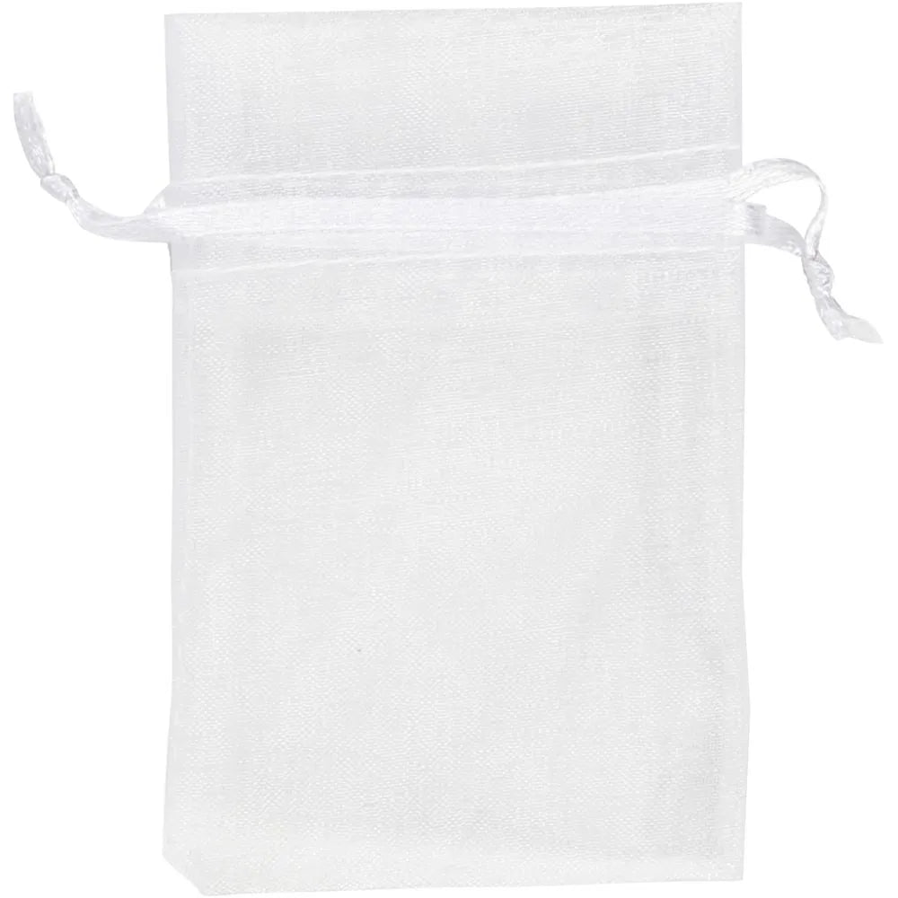 Organza Bags White - 10 Pack