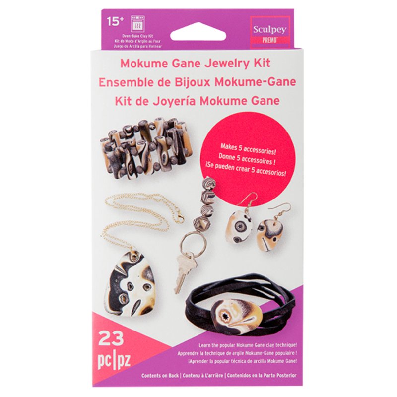 Sculpey Premo Clay Mokume Gane Jewellery Making Kit