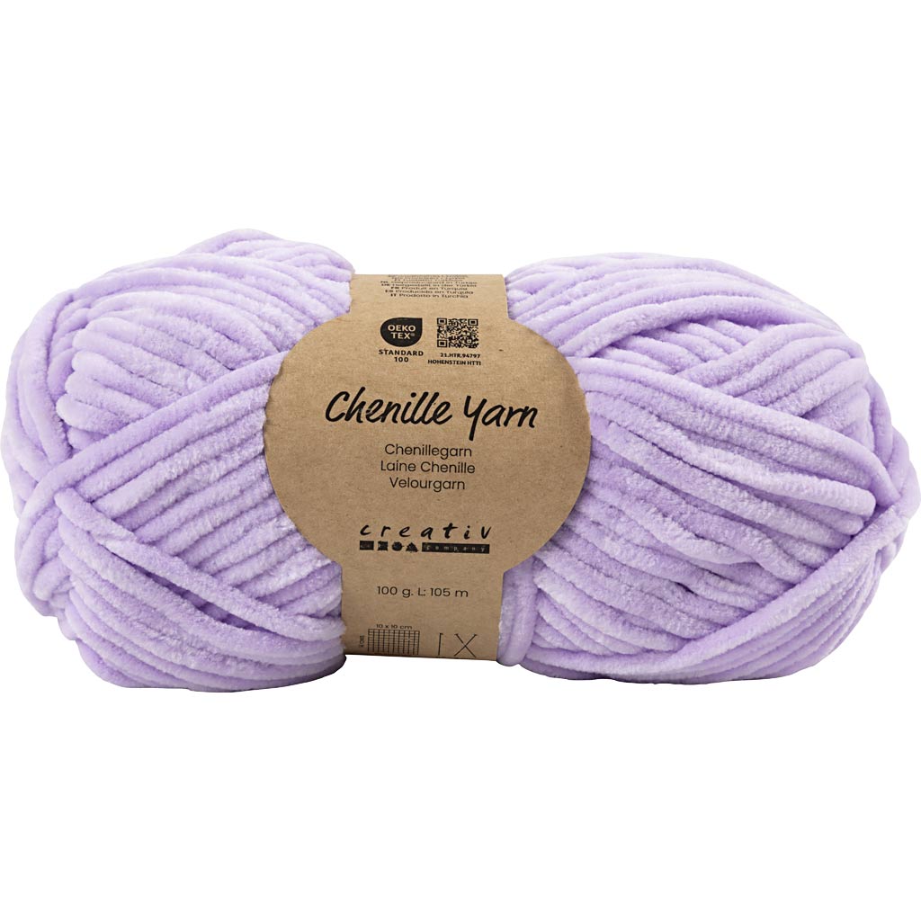 Velour Yarn L: 105m Needle 5-6 Purple 100g