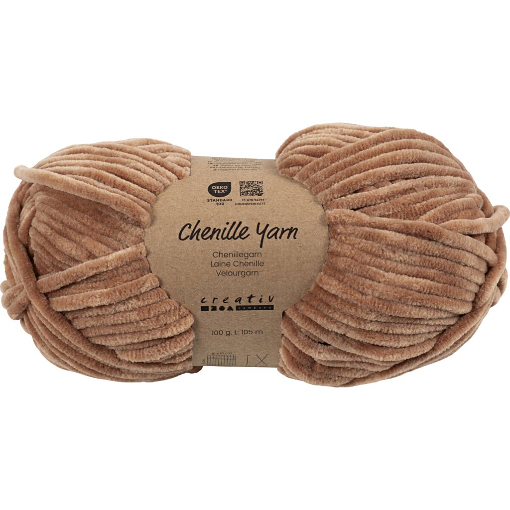 Velour Yarn L: 105m Needle 5-6 Beige 100g