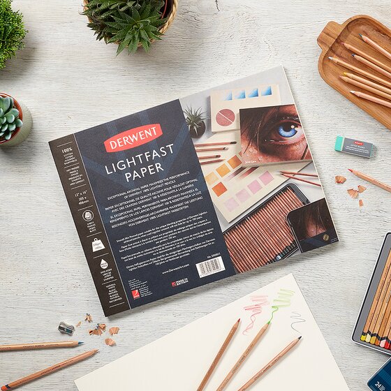 Derwent Lightfast Paper Pad 12in x 16in