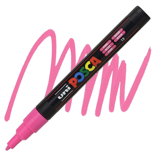 Posca Pc-3M Bullet Tip Pink Paint Marker