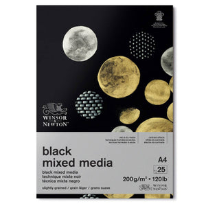 Mixed Media Spiral Pad Black - A4