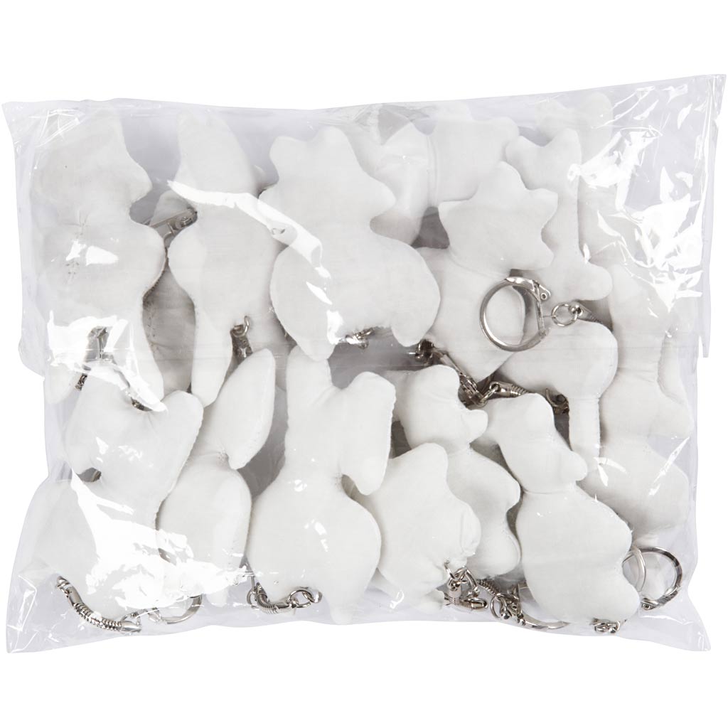 Fabric Figures with key rings