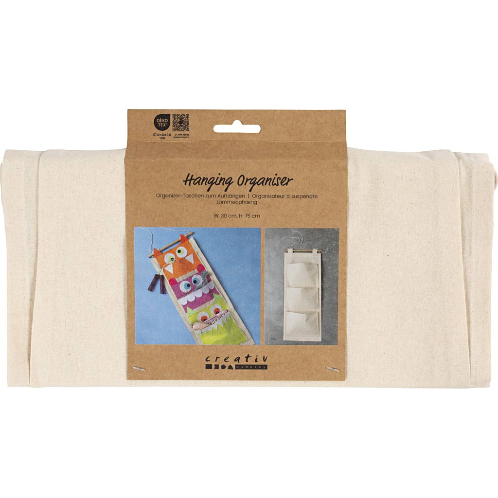 Hanging Organiser H:75cm W:30cm 145g - Light Natural