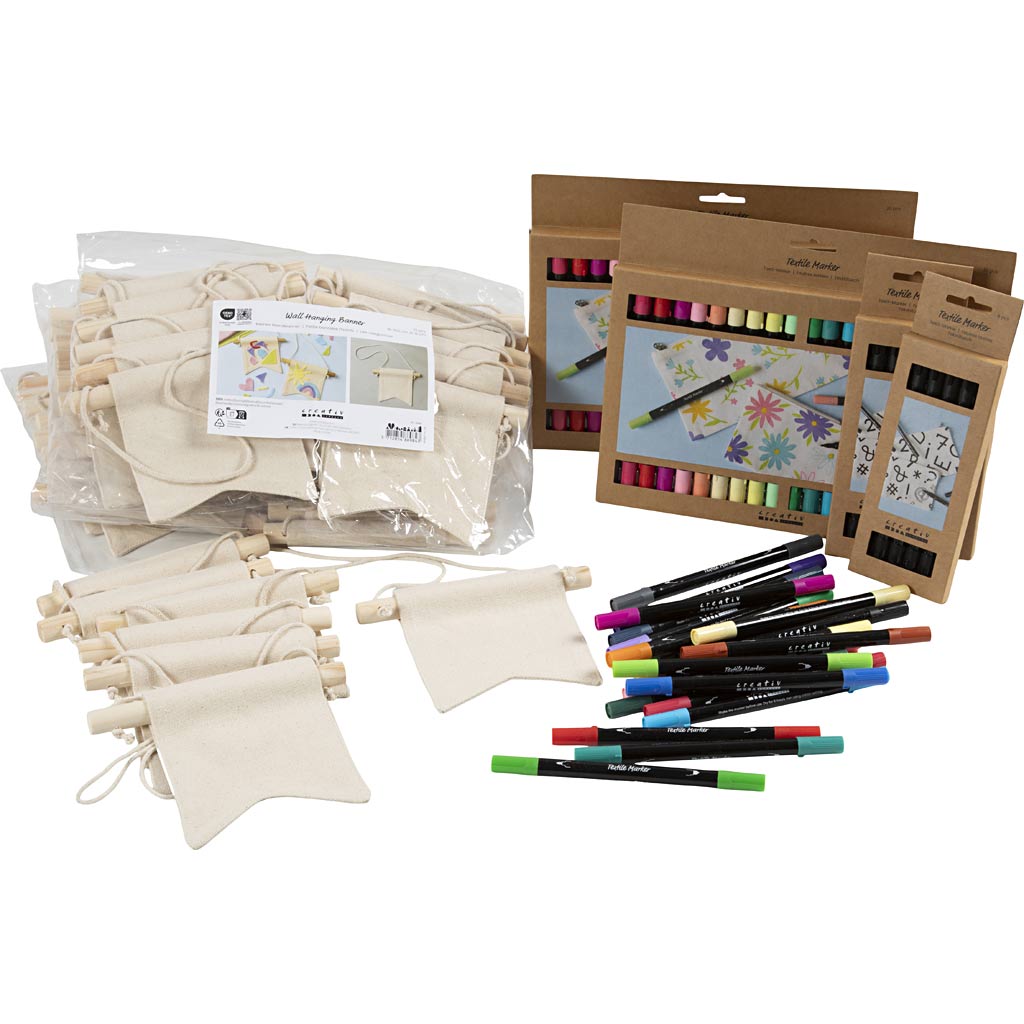 Paint Your Own Banner 10.5x12 cm Line 3+3.6 mm (60 Pieces)