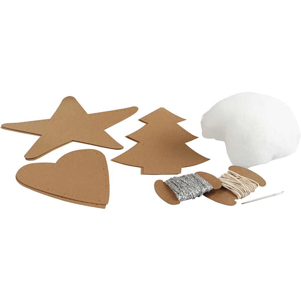 Faux Leather Christmas Ornaments
