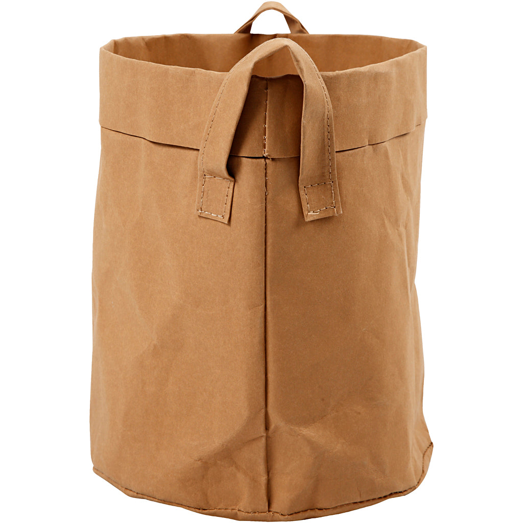 Faux Leather Storage Bag