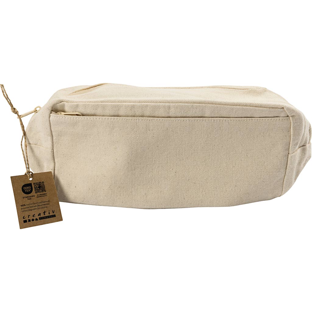 Pencil Case Rectangular H:10cm D:7cm W:23cm - Light Natural