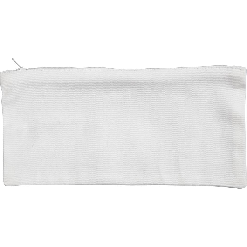Cotton Pencil Case Size 23x11 cm 210g - White