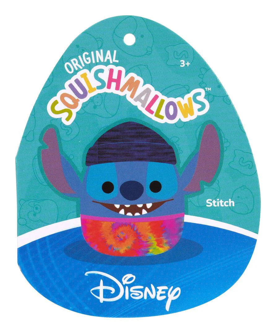 Squishmallows 8 inch - Disney Stitch With Beanie and Tie Dye