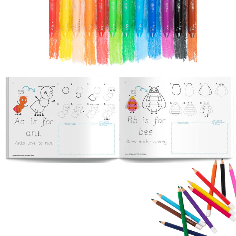 Learn to Write and Draw the Alphabet Workbook