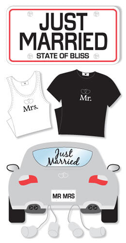 Essentials Stickers Sheet - Just Married