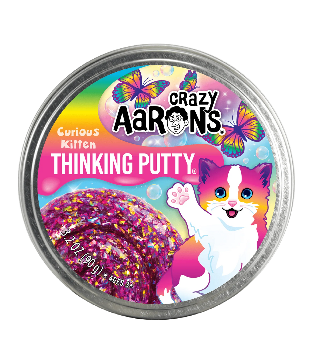 Crazy Aarons Thinking Putty Pets Curious Kitten