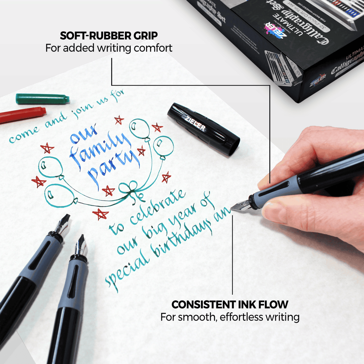 Zieler Ultimate Calligraphy Pen Gift Set (32 Pieces)