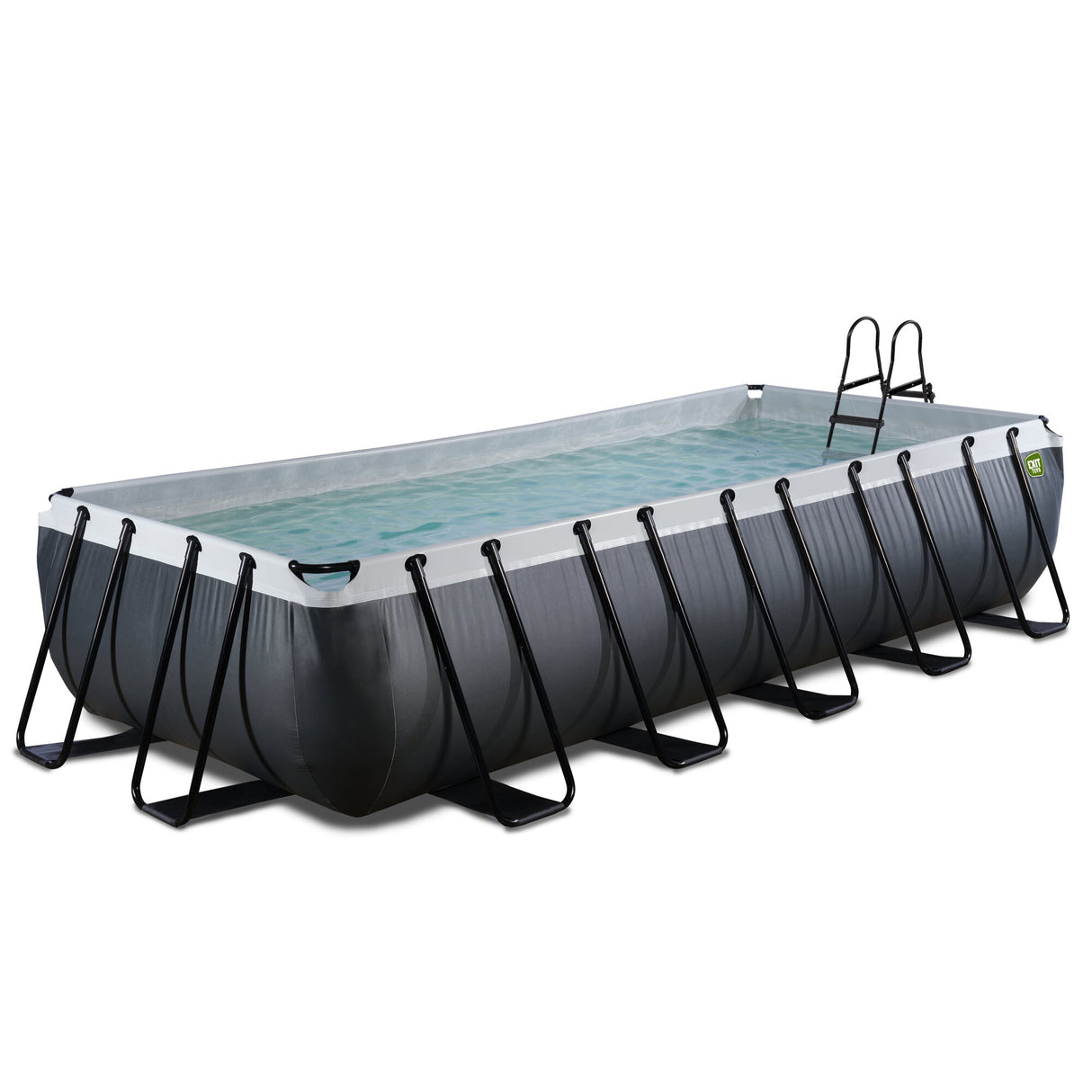 5.4m No Cover Exit Black Leather Frame Pool