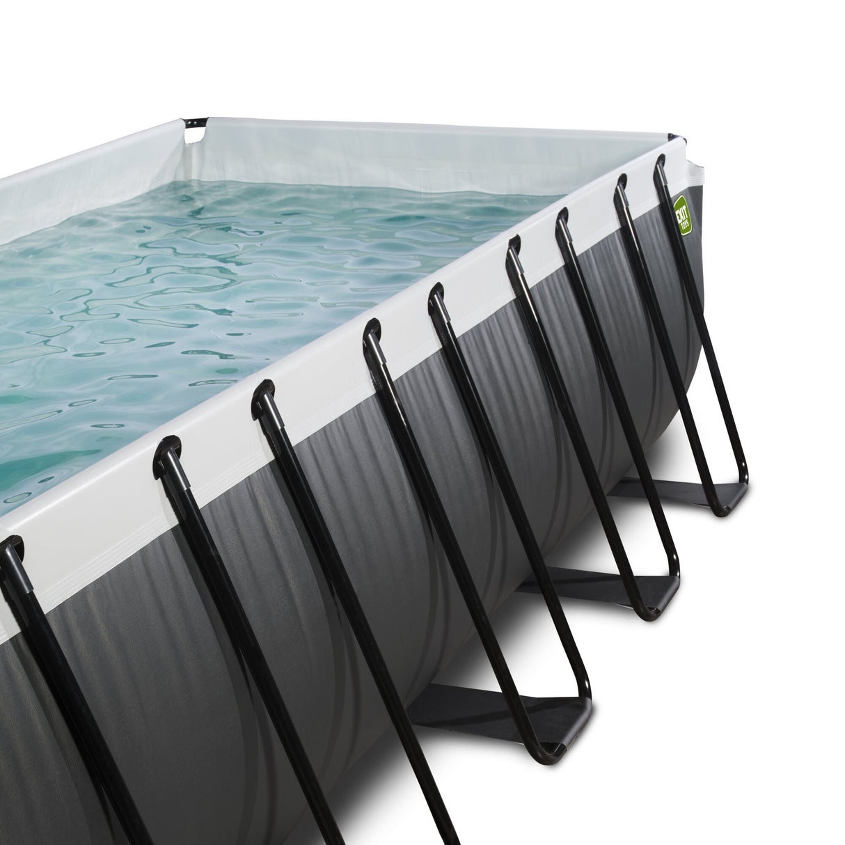 5.4m No Cover Exit Black Leather Frame Pool