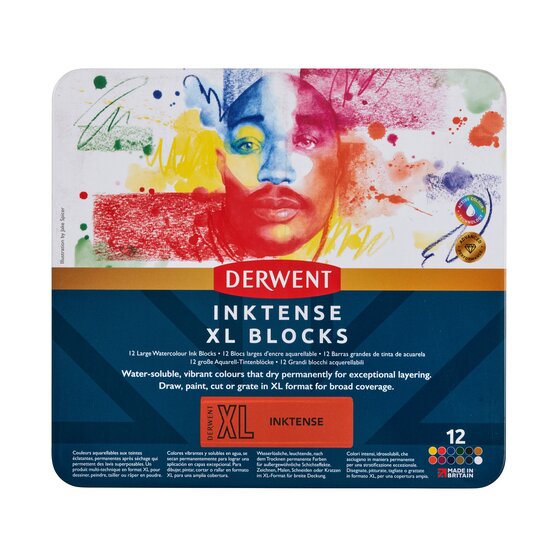 Derwent Inktense XL Blocks (12 Tin)