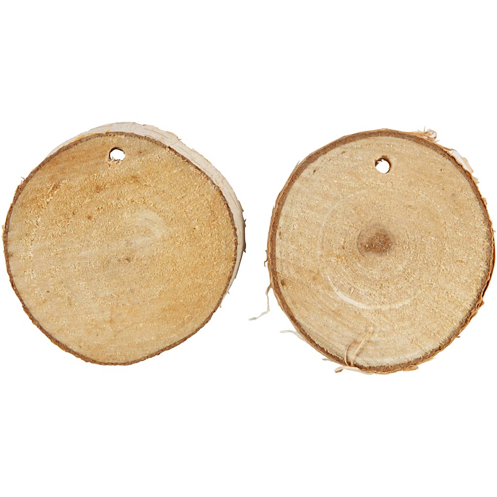 Wooden disc with hole