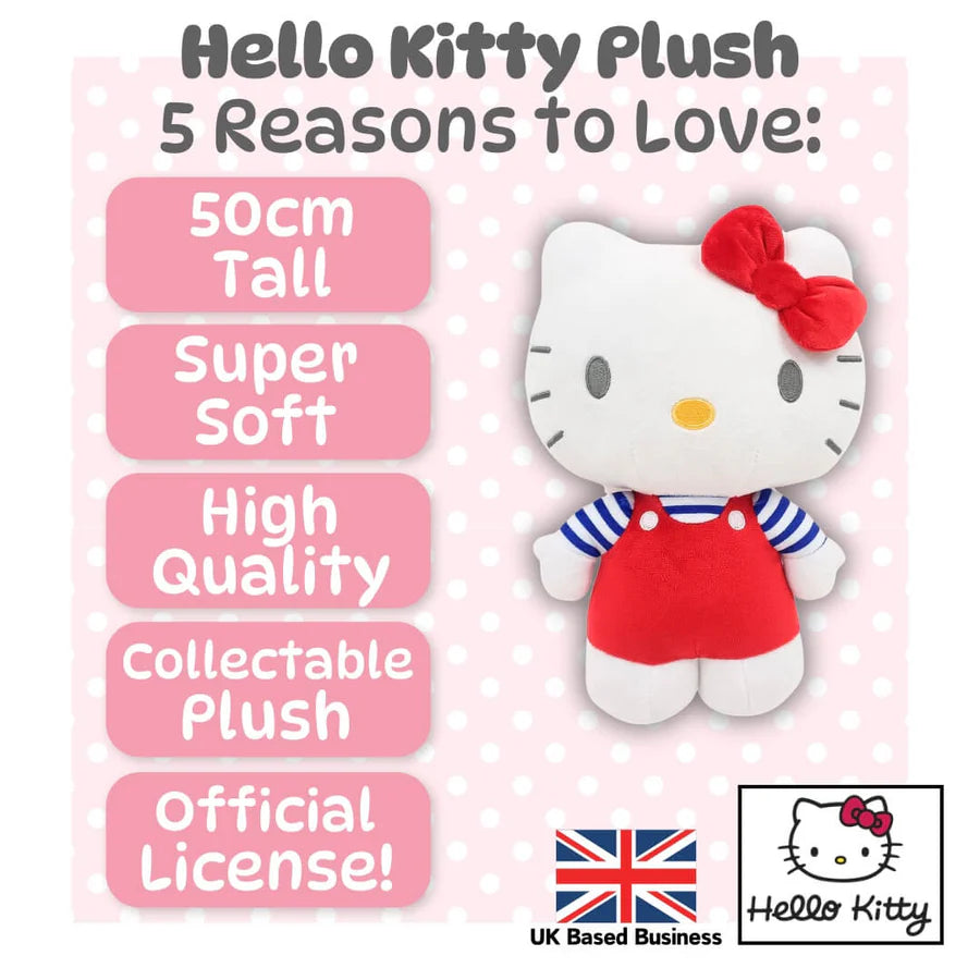 Hello Kitty 50cm Plush Toy - Red Dress