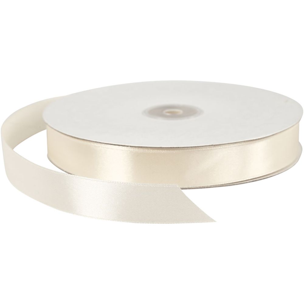 Satin Ribbon - Off-White (100m Roll)