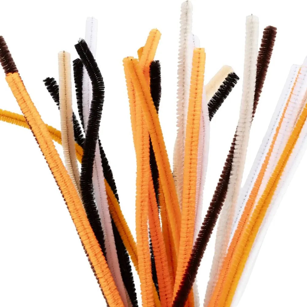 Chenille 30 cm - Halloween Colours (25 Pieces)