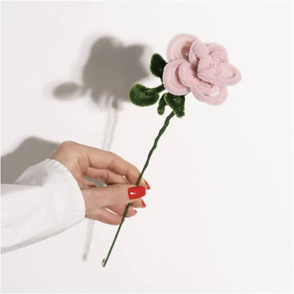 Chenille 30cm - Rose (50 Pieces)