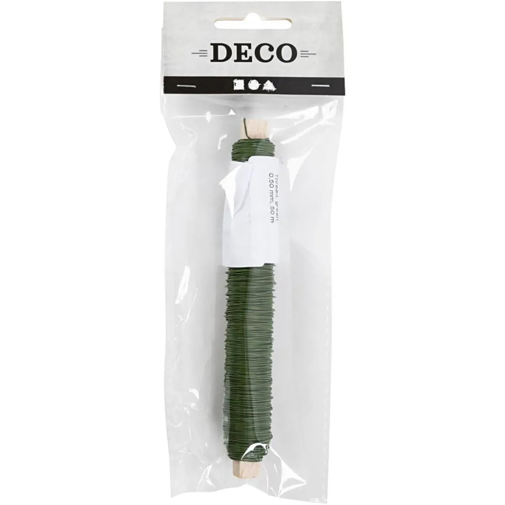 Florist Wire 0,5 mm - Green 50m