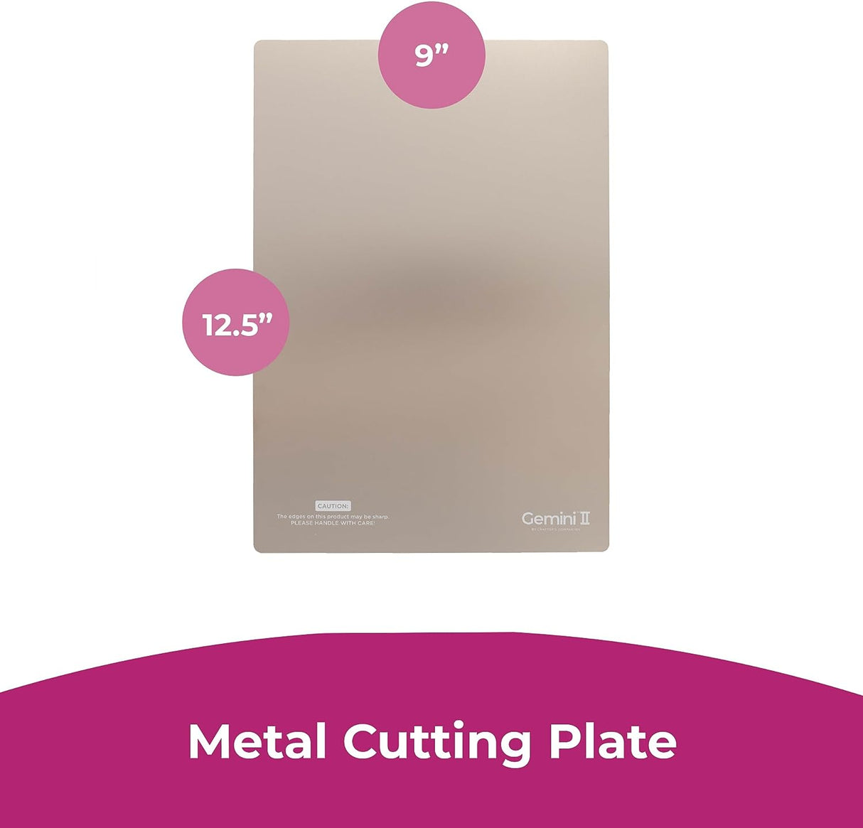 Gemini II Accessories - Metal Cutting Plate 9” x 12.5”