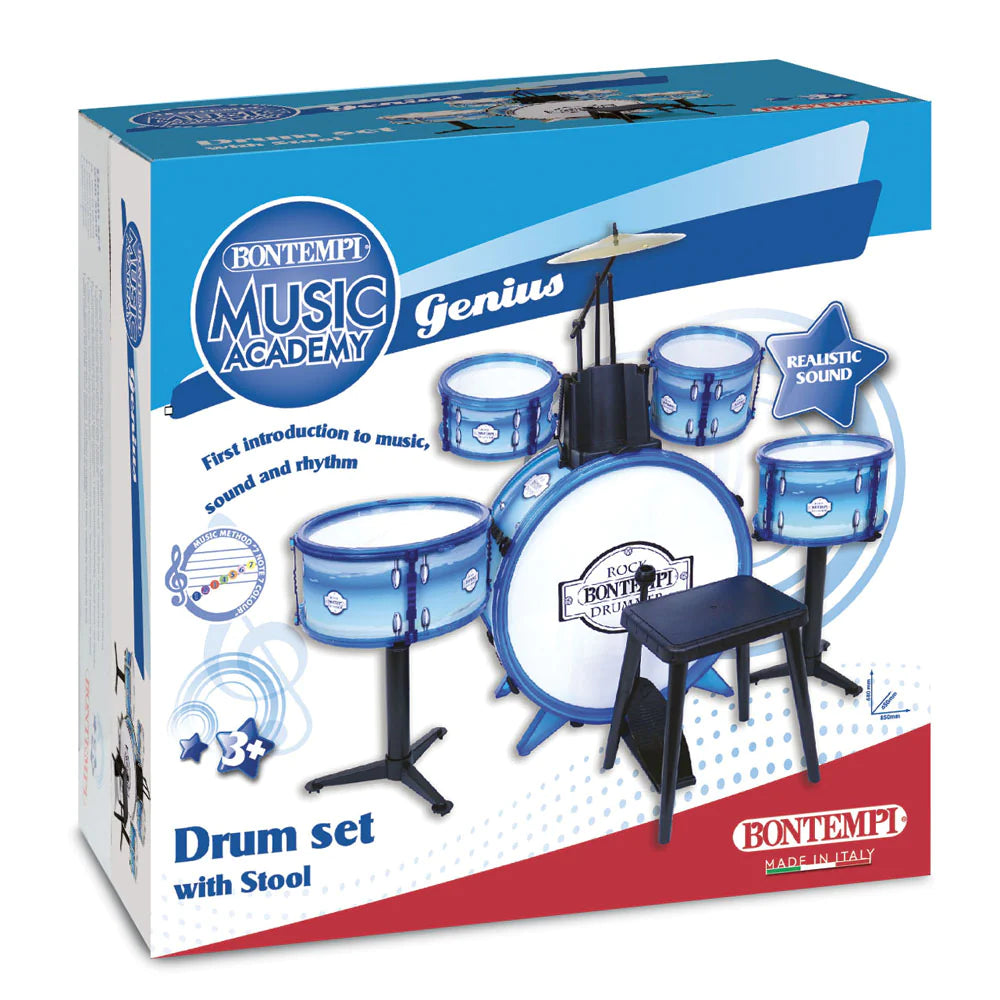 Bontempi drum best sale set with stool