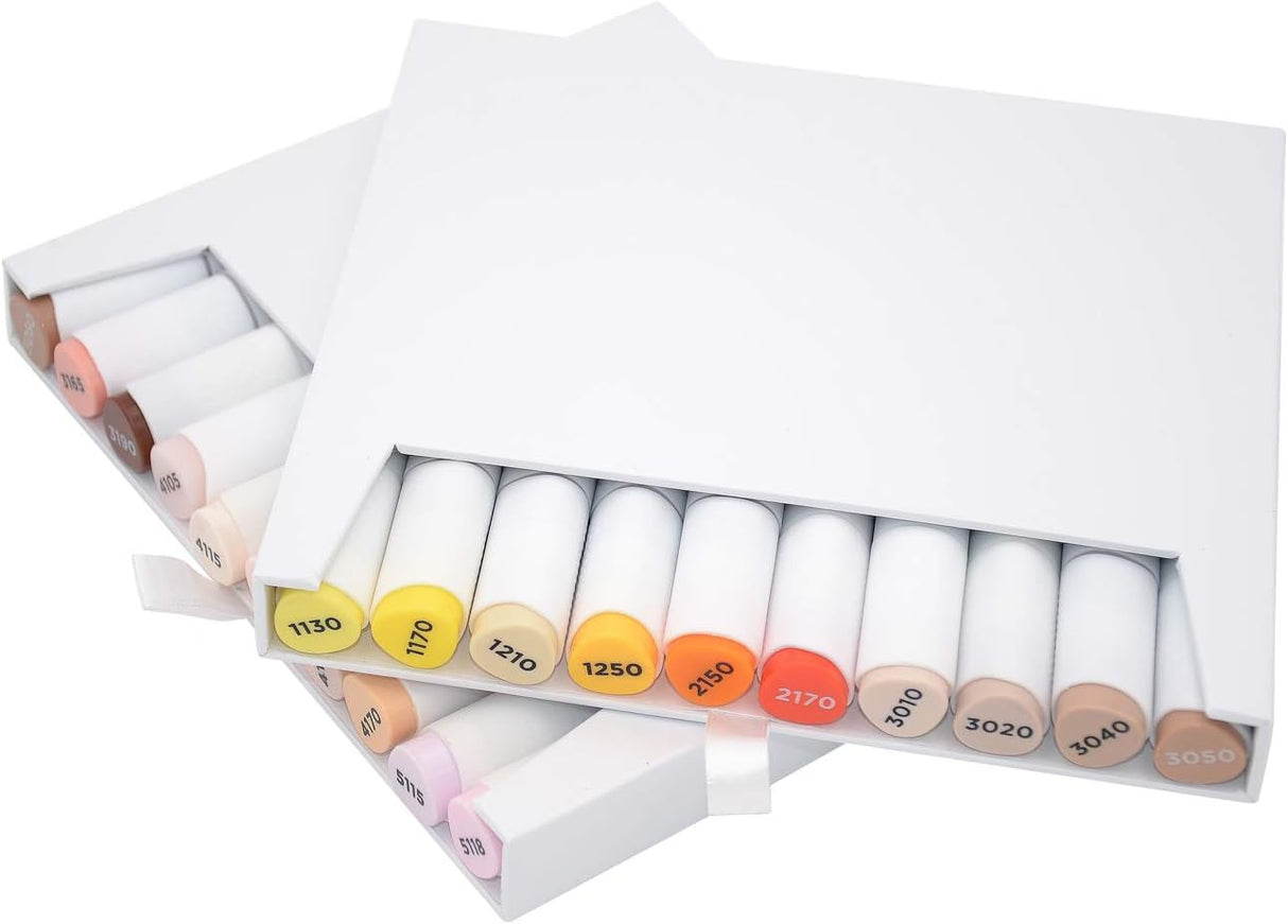 GRAPH'IT Brush & Fine Tip Alcohol Markers - Set of 60