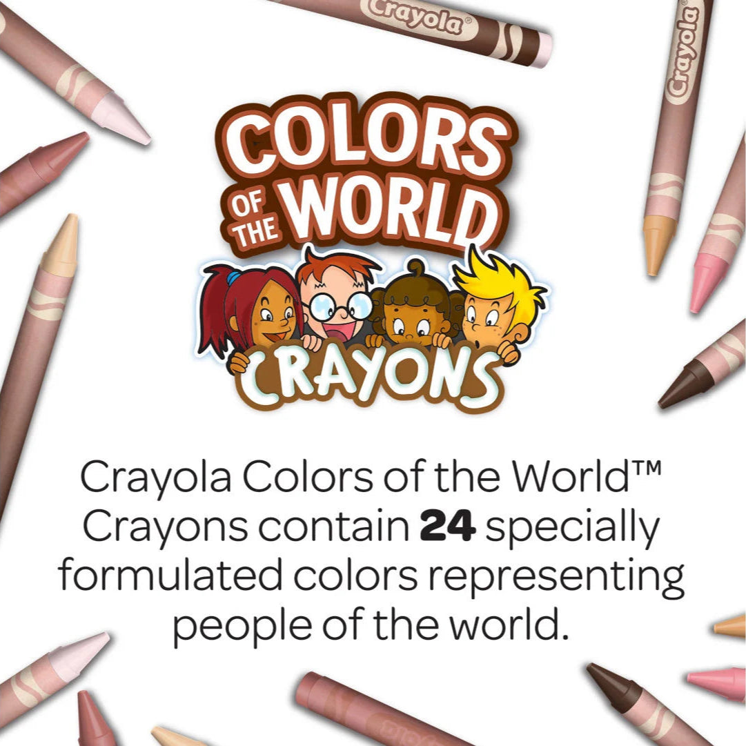 Crayola Colours Of The World - Skin Tone Crayons (24 Pack)