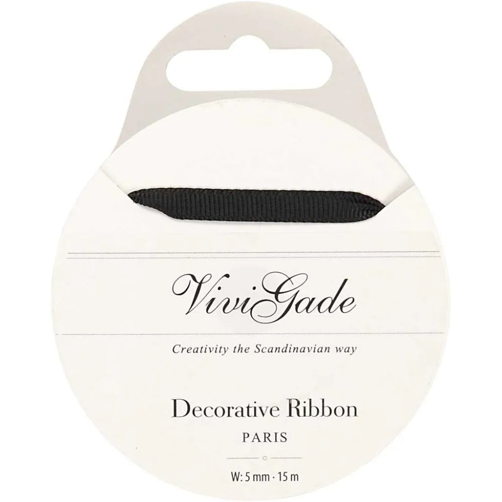 Decoration Ribbon 15m - Black
