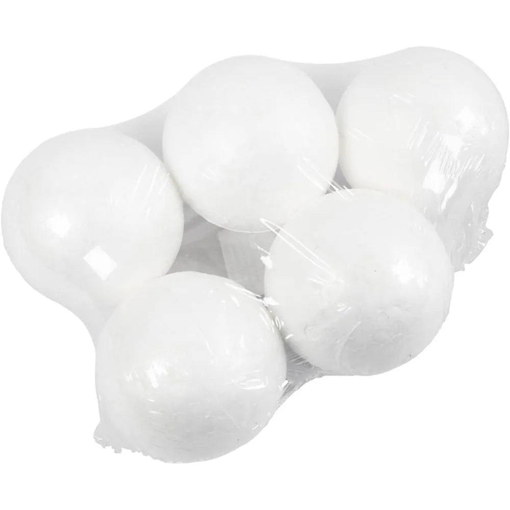 Polystyrene Balls 7cm (5 Pack)