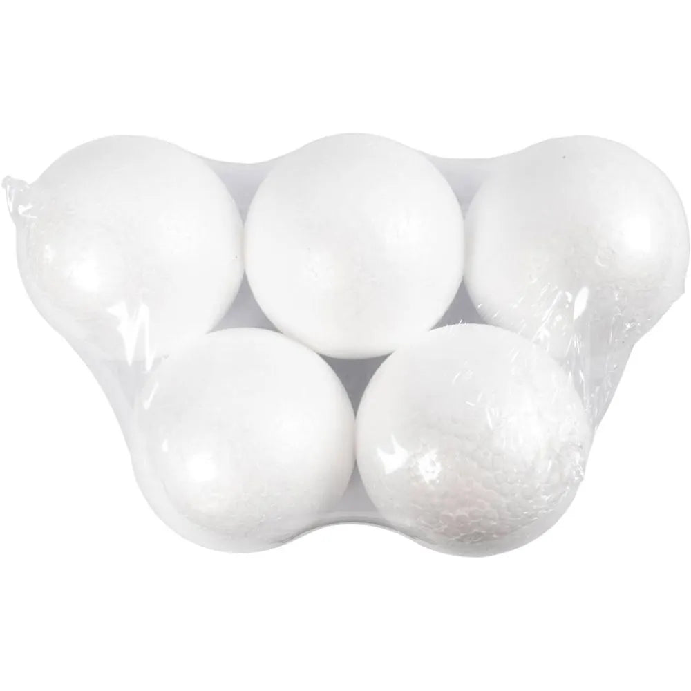 POLYSTYRENE BALLS 12CM PK.5