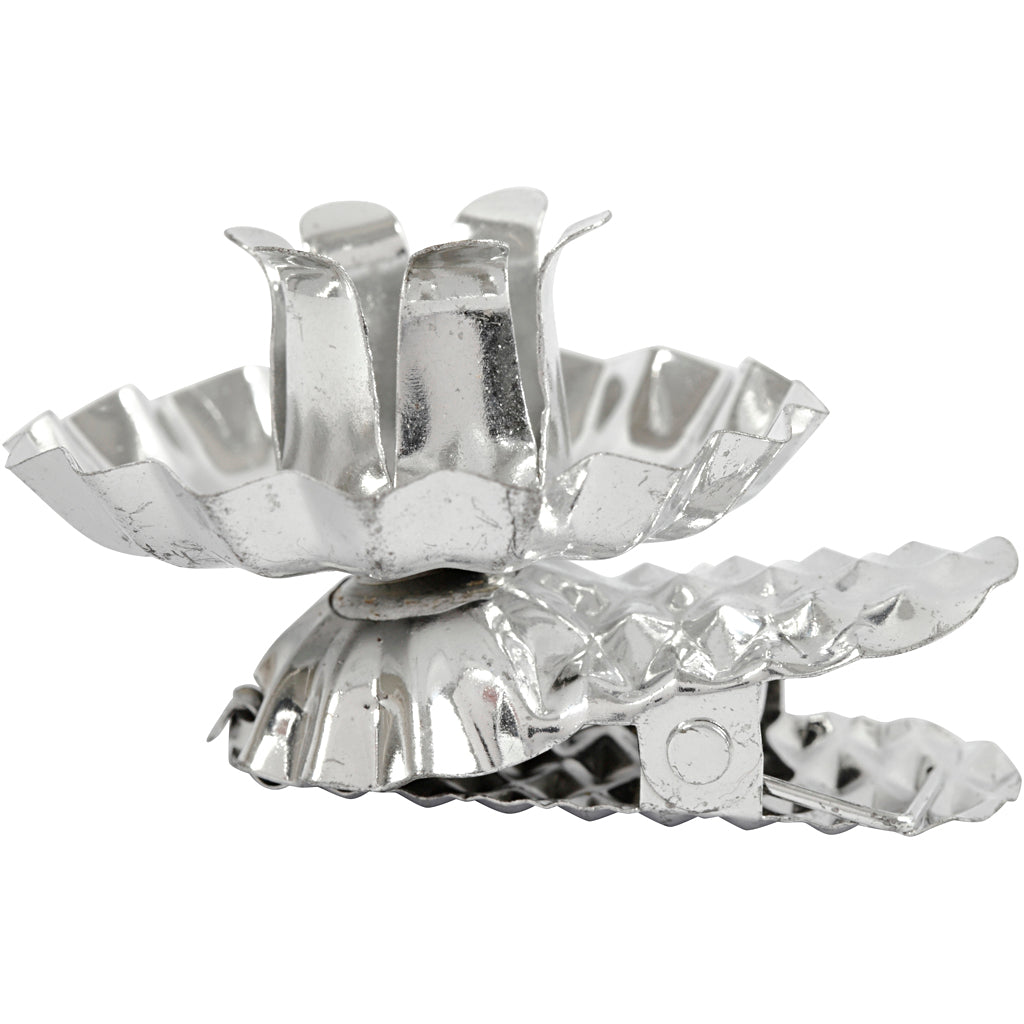 Clip on candle holder