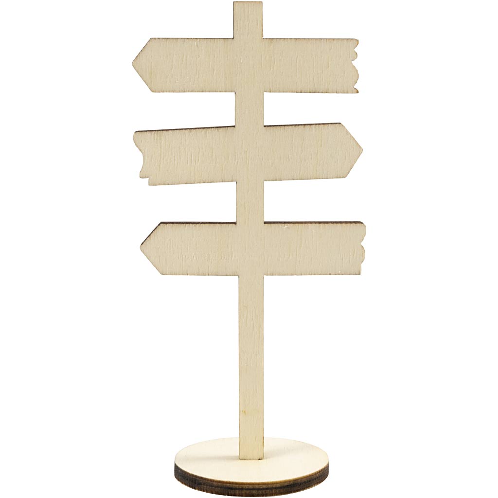 Standing signpost