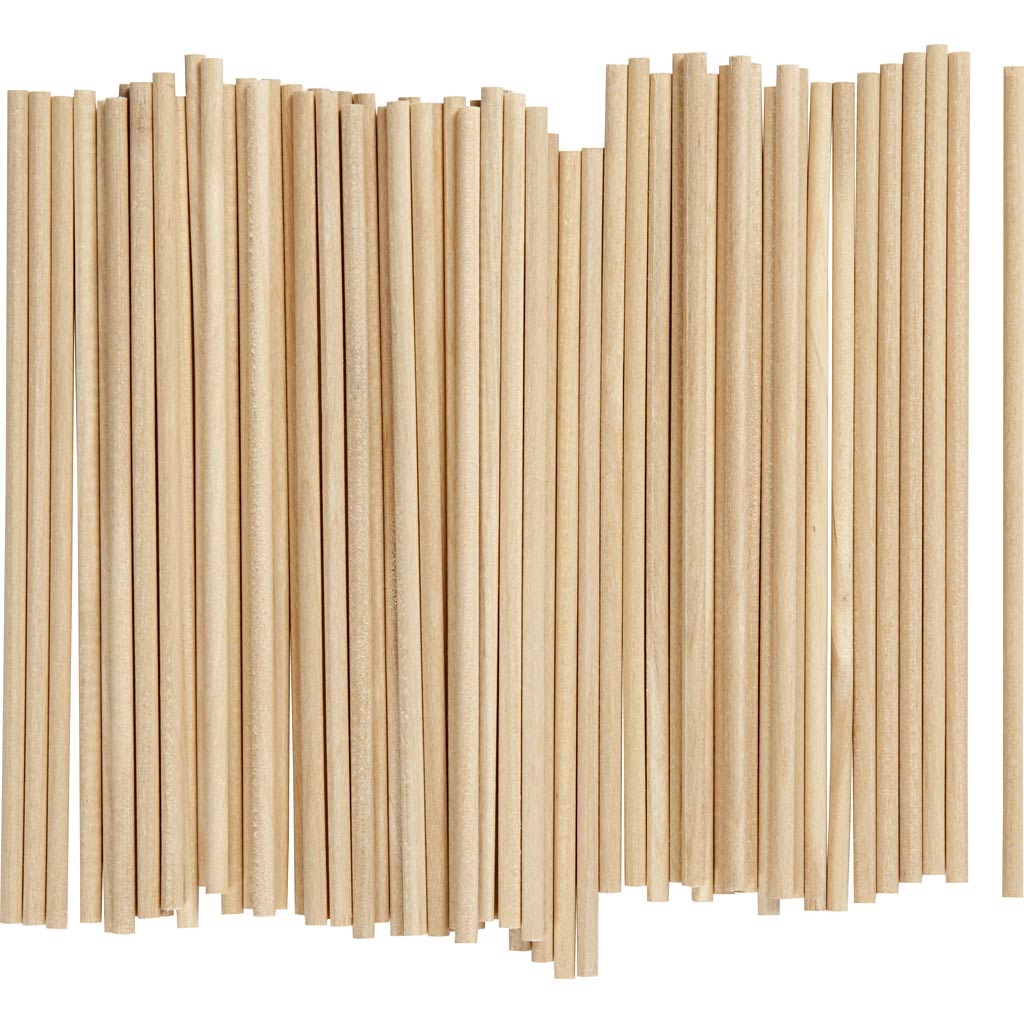 Sticks L: 15 cm Dia. 4mm (100 Pieces)