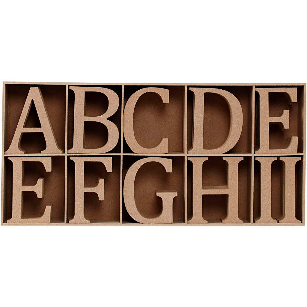 Wooden Letters, Numbers And Symbols