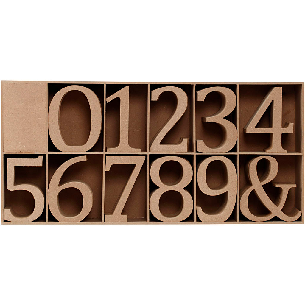 Wooden Letters, Numbers And Symbols