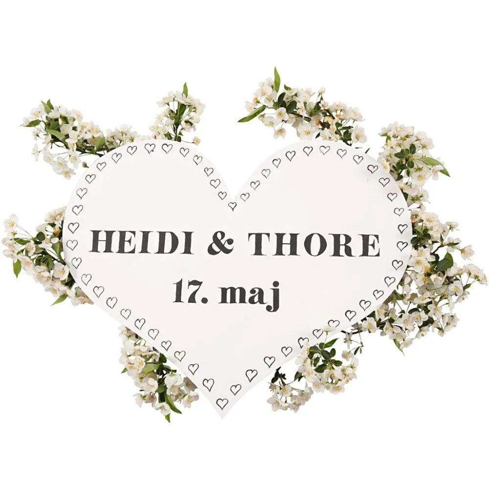 DIY MDF Heart - 50x40cm