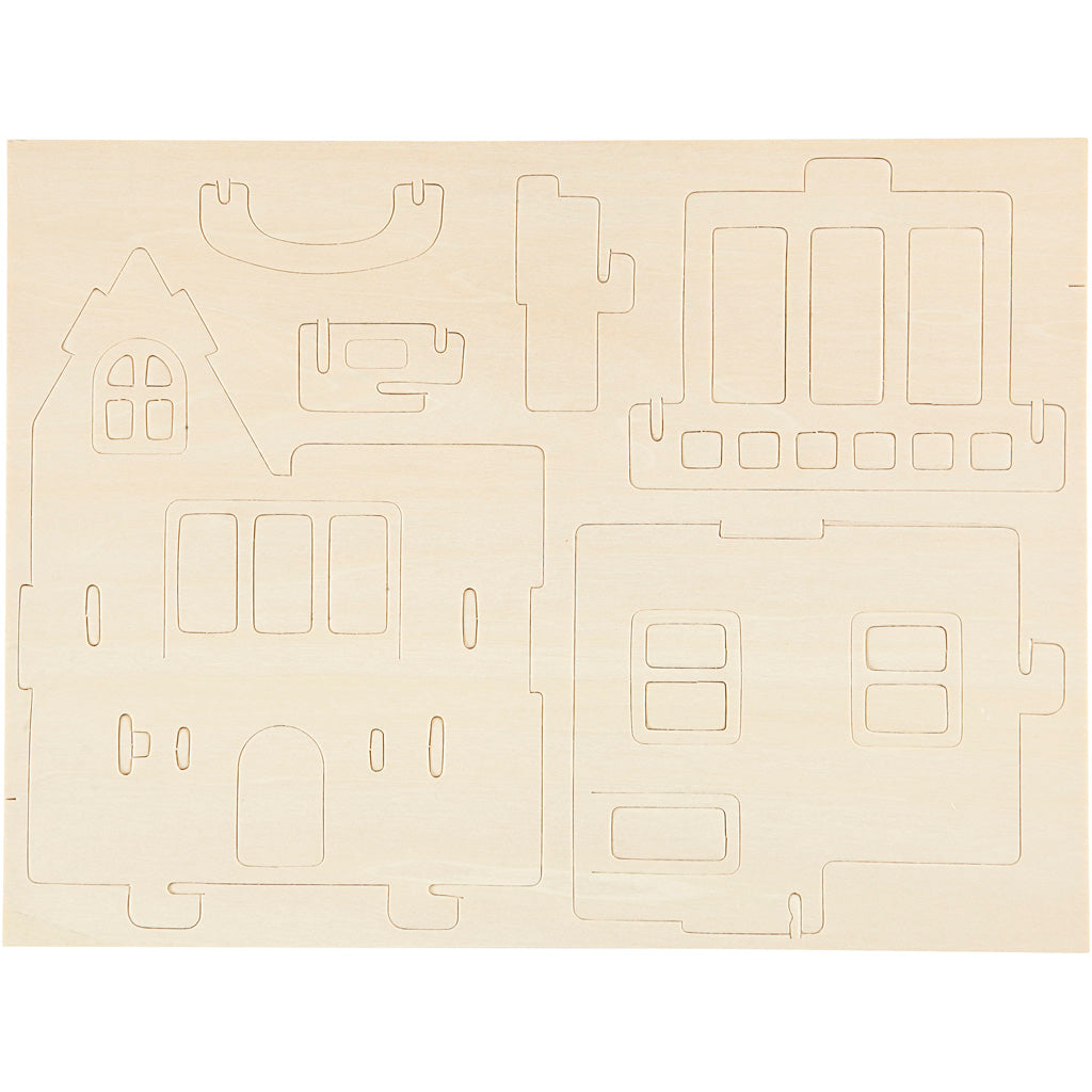 3D Wooden Construction Kit