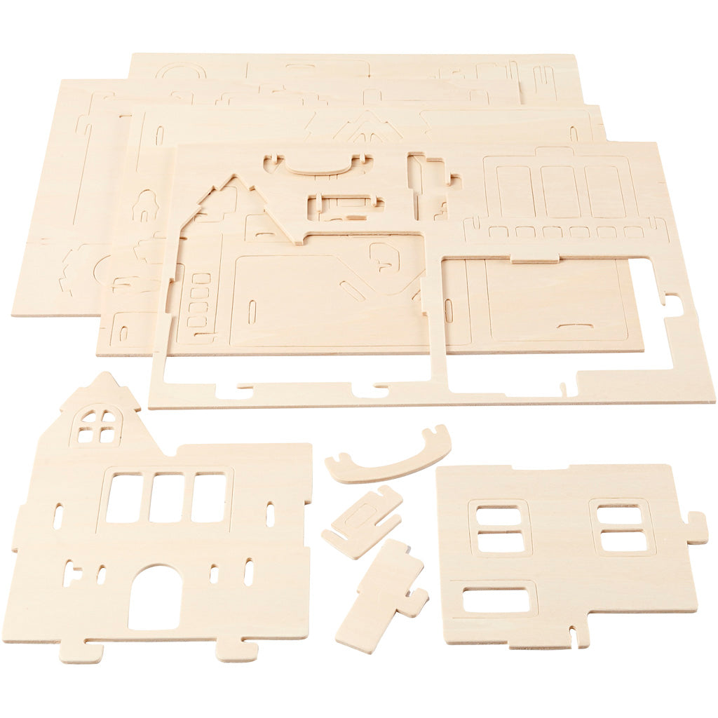 3D Wooden Construction Kit