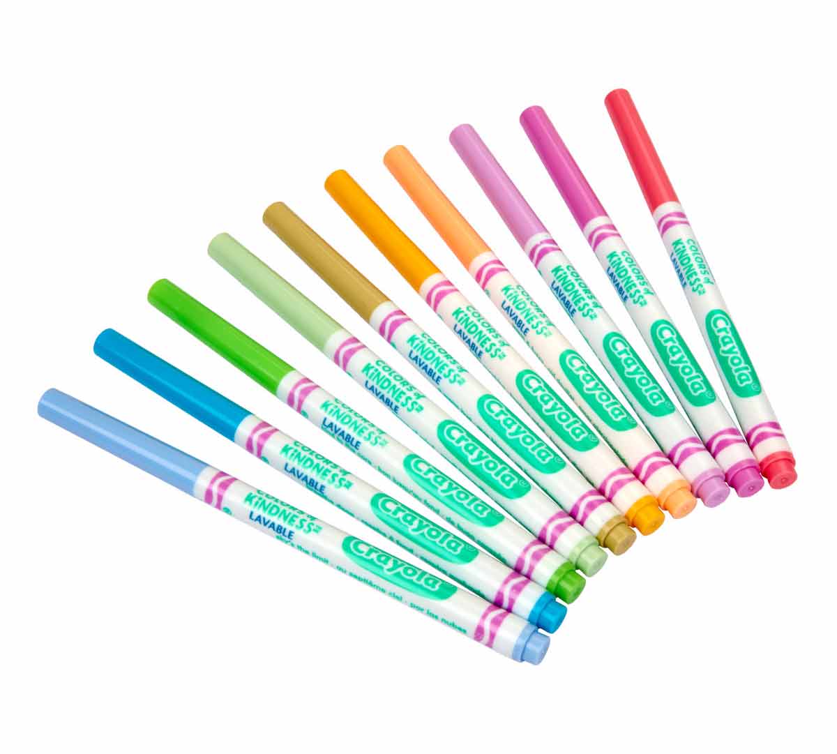 Crayola Colours Of Kindness Fine Line Markers (10 Pack)