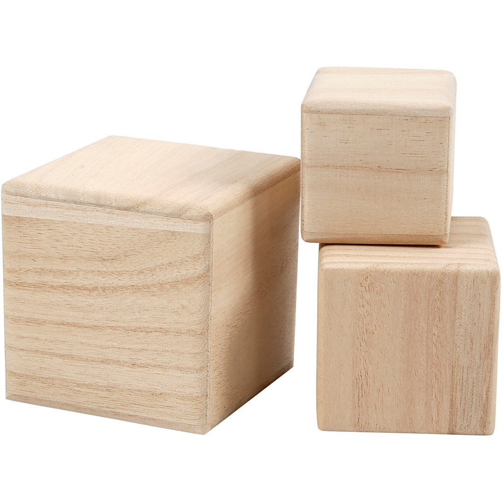 Wood cubes
