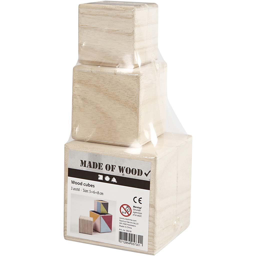 Wood cubes