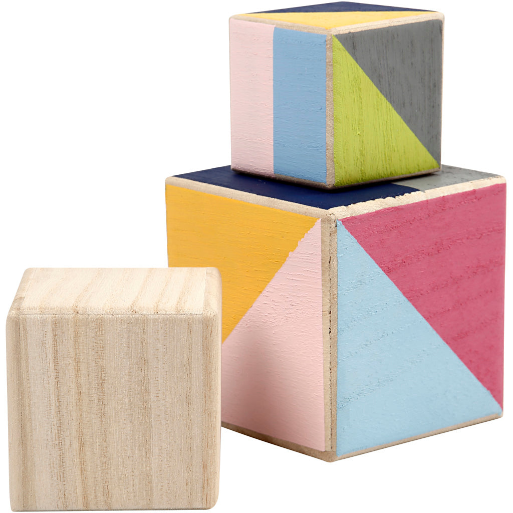 Wood cubes