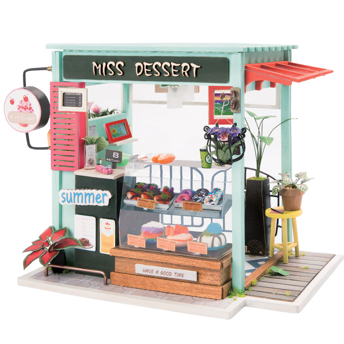 Rolife Dessert Shop DGM06 DIY Miniature Sweets Station Kit